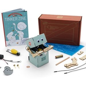 KiwiCo tinker crate - coin eating robot kit